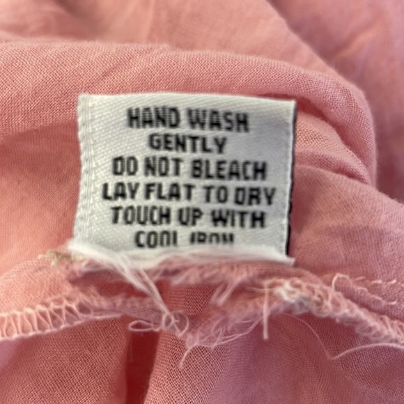 SoHo Chick Pink 🧚‍♀️ Dress/ Small/ Embroidery/ Floral/ Stripes/ Good Condition - Picture 11 of 15